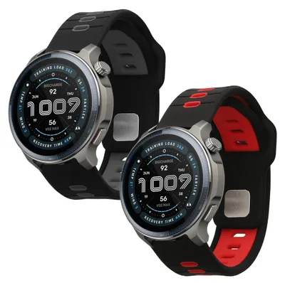 Produktbild von kwmobile 2x Uhrenarmband für 22mm Amazfit Bip 6 / Bip 5 Unity / Bip 5 / GTS 3 / Balance 2 / Helio Strap Armband - Fitnesstracker Band Set aus TPU
