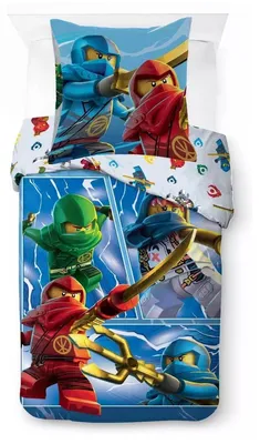 Produktbild von Lego Ninjago Warriors Bettwäsche 140×200 cm, 70×90 cm