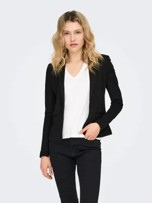 Produktbild von ONLY 15153144, Weiblich, Schwarz, Blazer, Erwachsener, M, Elasthan, Nylon, Viskose