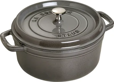 Productafbeelding van Staub Cocotte, rund, grafietgrijs, 24 cm