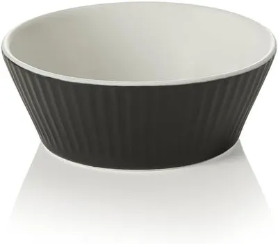 Produktbild von Porzellan-Ragout-fin-Set, Ø 9 cm, 200 ml, schwarz, 6-teilig
