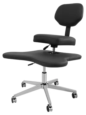 Produktbild von Ergonomischer Meditationsstuhl - Höhenverstellbarer Bürostuhl mit Lendenstütze