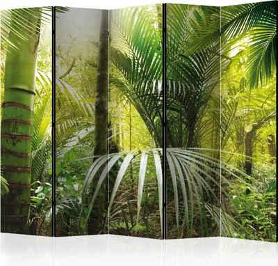Obrázek produktu pro Oboustranný paraván Landscapes 225x172 cm 5dílný zelený