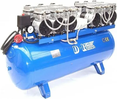 Produktbild von Druckluft Kompressor Silent Leise V12 540/8/150W Ölfrei Flüster Kompressor 6PS