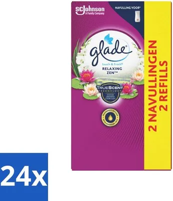 Obrázek produktu pro Glade Touch & Fresh náplň – Uklidňující Zen – 10 ml – balení po více kusech – 24 kusů