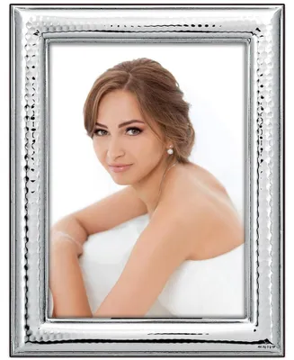 Image de Cadre photo en bois rectangulaire argenté pour 15x20 cm