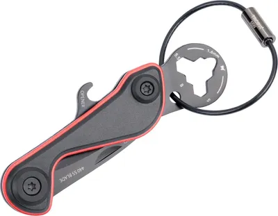 Produktbild von TROIKA KTL30/RD, Aluminium, Edelstahl, Schwarz, 10 mm, 44 mm, 110 mm, 45 g