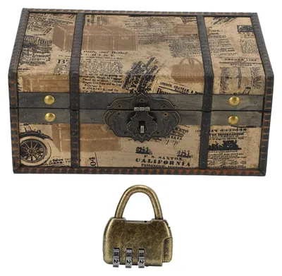 Immagine prodotto di Grande portagioie in stile vintage, legno resistente, ampio utilizzo per gioielli