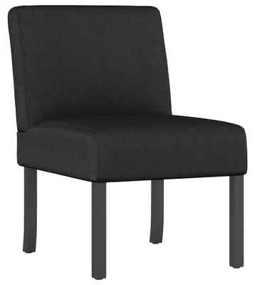 Produktbild von vidaXL Polsterstuhl Schwarz Stoff