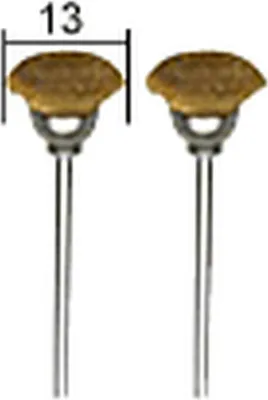 Image de PROXXON Topfbürsten, Messing, 13 mm, 2 Stück