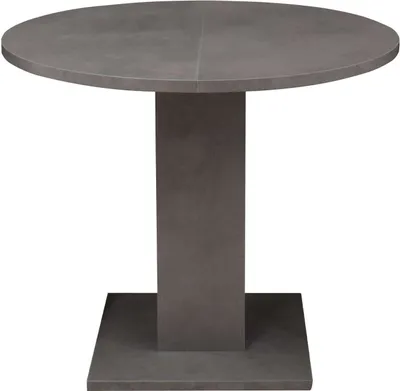 Produktbild von Esstisch Esszimmertisch 90 cm rund ausziehbar 130 cm graphit - TAP - Die Möbelfundgrube