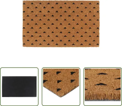 Immagine prodotto di The Living Store Zerbino naturale 45x75 cm in fibra di cocco trapuntata