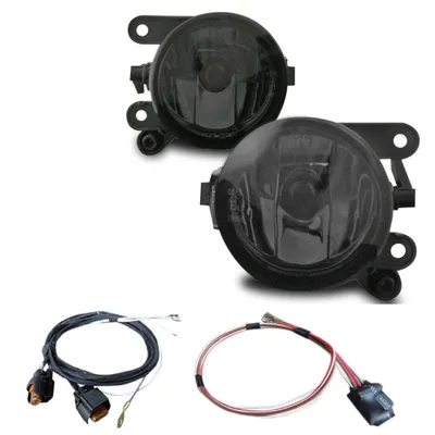 Obrázek produktu pro Mlhová světla NSW čiré sklo BLACK kabelový svazek + modul HB4 pro VW Tiguan 5N
