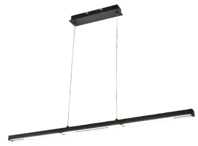 Productafbeelding van Fabas Luce LED-pendellamp LB25, 40W, 4800lm, 3000K, zwart, metaal, dimbaar