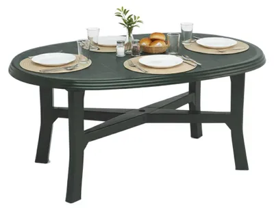 Produktbild von Simmsville - Gartentisch, 165x110x72 cm Grün, 6 Plätze  Italy