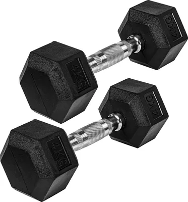 Produktbild von MOVIT Hexagon Kurzhanteln 2er Set 4kg, Hantel Hanteln Kurzhantelset