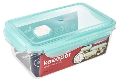 Obrázok produktu pre Kontejner na potraviny s klipom, objem 1,35 l, na skladovanie jedál