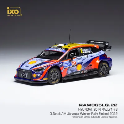Obrázek produktu pro Hyundai i20 N Rally1 #8 O.Tanak/M.Järveoja WRC Rallye Finland 2022 IXO 1:43
