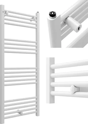 Produktbild von Granitan | Badheizkörper PUERTO - 50/120 cm - Weiß - Modernes Design - Handtuchwärmer und Heizlösung