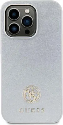 Produktbild von Guess 4G Strass Metal Logo - iPhone 15 Plus Hülle (silber)