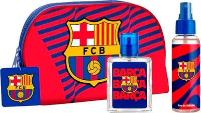Zdjęcie produktu dla Komplet Fc Barcelona Woda Toaletowa 50Ml+Spray+Kosmetyczka ** Air-Val
