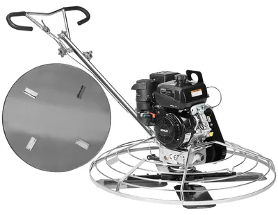 Immagine prodotto di Frattazzo elettrico VEVOR, frattazzo manuale per cemento da 46" con disco per frattazzo, frattazzo ad aria da 14 HP per superfici in calcestruzzo lisce, massetto commerciale pesante per cemento, arancione
