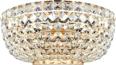Immagine prodotto di Applique Maytoni Basfor - 2x E14, compatibile con dimmer, ottone/oro, cristallo