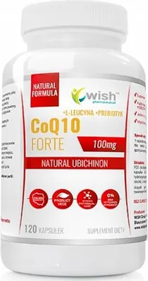 Produktbild von Wish COQ10 FORTE 100 mg Coenzym Q10, 120 Kapseln.
