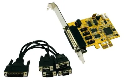 Imagen del producto de Tarjeta EX-44044-2 PCIe x1 con 4 puertos seriales RS232