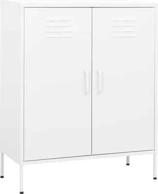 Obrázek produktu pro Úložná skříň bílá 80 x 35 x 101,5 cm ocel