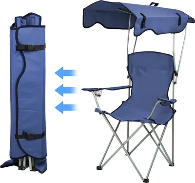 Produktbild von Campingstuhl mit zelt,Faltstuhl Campingstuhl Anglerstuhl Strandstuhl Armlehnen Campingstuhl blau