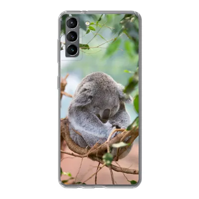 Produktbild von MuchoWow® Handyhülle Schutzhülle Hülle für Samsung Galaxy S21 Plus Koala - Zweige - Kinder - Jungen - Mädchen Silikon Softcase Handy Hülle - Handy-Tasche