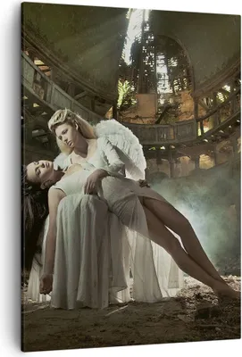 Produktbild von Bild auf Leinwand - Leinwandbild - Einteilig - Engel Frau Theater Oper - 50x70cm - Wand Bild - Wanddeko - Wandbilder - Leinwanddruck - Wanddekoration - Leinwand bilder - Wandbild - PA50x70-2588