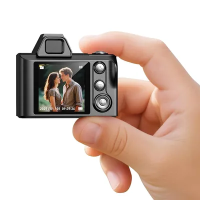 Produktbild von Kinderkamera 1080P HD, Mini Digitalkamera Retro 2,4" mit 64 GB, süßes Fotospielzeug – Perfekt als Geschenk für Kinder 3+