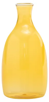 Image de Vase Un Fiore 150 En Verre Borosilicate Soufflé À La Bouche, Couleur Jaune Or, Capacité 150 Cl, Design Élégant Et Artisanal Pour Intérieurs Raffinés