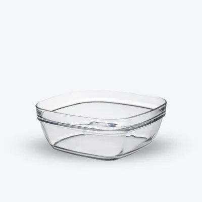 Image de Lys - Saladier carré en verre transparent 14 cm - 61 cl
