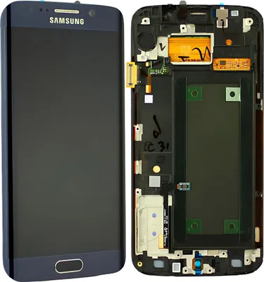 Produktbild von Original Samsung Galaxy S6 Edge G925F AMOLED Display Touchscreen Bildschirm & Rahmen Schwarz & Werkzeug