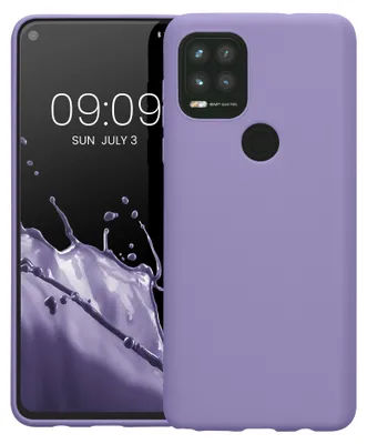 Produktbild von kwmobile Handyhülle für Motorola Moto G Stylus 5G Hülle - TPU Case - Kabelloses Laden - Schutzhülle Cover in Veilchen Lila