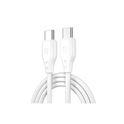 Image de Câble WIWU Pioneer Wi-C002 USB-C - USB-C 67W - 1m câble de charge/données blanc