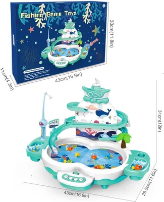 Produktbild von Musikalisches Angelspiel 10 Fische, für Kinder 3+, Wasserspielzeug