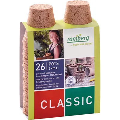 Produktbild von romberg ANZUCHTTOPF Anzuchttöpfe 10091100 6cm Rund 26st