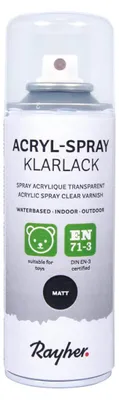Produktbild von Rayher Acryl Spray Klarlack, 200ml, Acrylfarben