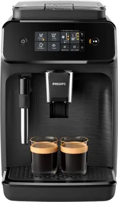 Zdjęcie produktu dla Philips 1200 series Automatyczne ekspresy do kawy z serii 1200 EP1220/00, Ekspres do espresso, 1,8 l, Ziarna kawy, Wbudowany młynek, 1500 W, Czarny