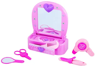 Produktbild von Spielzeug Frisiertisch für kleine Mädchen mit viel Zubehör