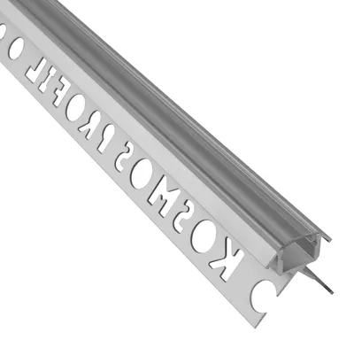 Produktbild von C-T77 LED Alu Fliesenprofil Ecke aussen 12mm silber 1m klar