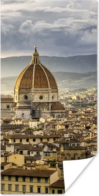 Produktbild von MuchoWow® Poster Italien - Sonnenuntergang - Florenz 20x40 cm - Plakat - Foto