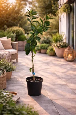 Produktbild von Mandarinenbaum 100–140 cm im Topf C17 – Citrus reticulata – winterharte Mandarinen Pflanze für Terrasse & Balkon