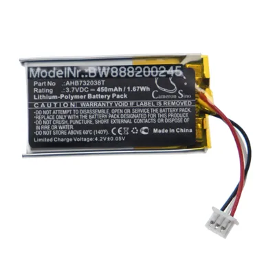 Zdjęcie produktu dla Akumulator odpowiedni do Sennheiser Impact 5033, Sennheiser AHB732038T Akumulator litowo-polimerowy 450 mAh 3,7 V do bezprzewodowego zestawu słuchawkowego, słuchawek