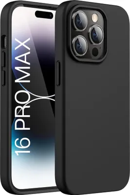 Produktbild von Hülle Schwarz für iPhone 16 PRO MAX - Handyhülle Kratzfest Schutzhülle Ultra Dünn Phonillico®