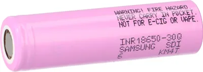 A single battery is shown against a white background.